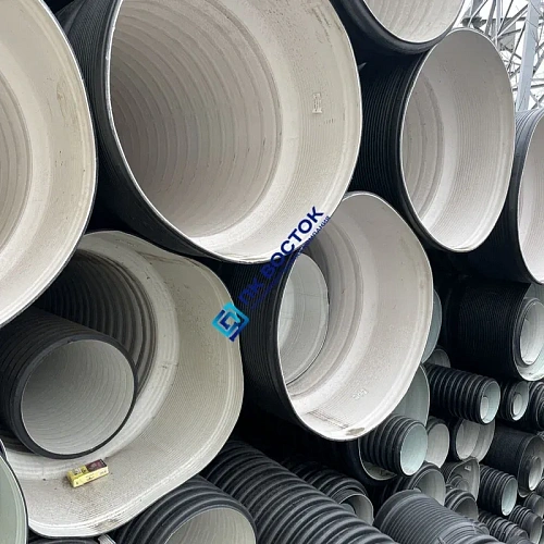 Труба пнд гофрированная 340/300 SN8 двустенная с раструбом